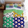Boy Cartoon 3D Printed Football Colored Duvet Cover, Soft Comfortable No Core Home Textile Decor For Kids Boys Bedding Sets Gift
