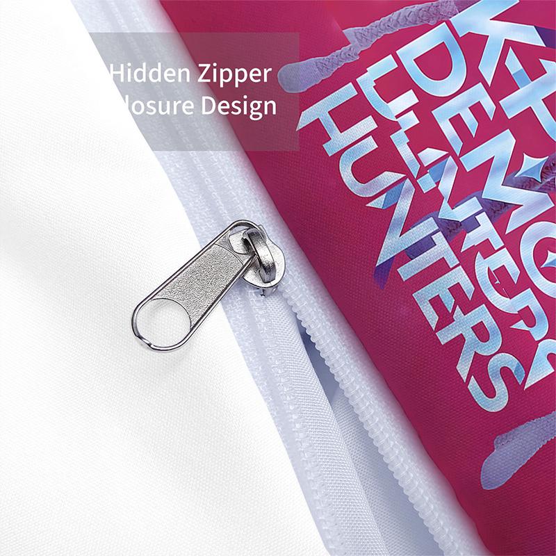 K-Pop Bedding 3pcs Set Demon Hunters Themed other side Print Polyester Student Dormitory Duvet Cover Boys Girls Gift