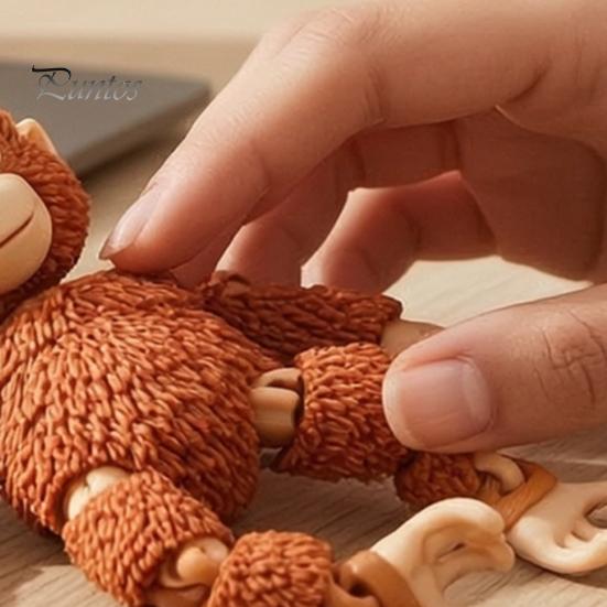 Качающаяся шарнирная мини-фигурка гориллы, 3D-печать, с подвижными суставами, Маленькая настольная фигурка-игрушка, Игрушка для снятия стресса, Креативное милое животное
