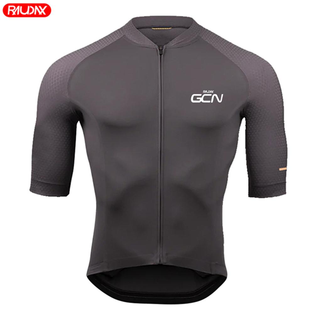 Мужские трикотажные комплекты Raudax Gcn с короткими рукавами Ropa Ciclismo Hombre, комплект летней одежды для велоспорта, шорты нагрудник для триатлона, велосипедная униформа