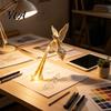 Artistic Figurine for Home Decoration Arts Angel Bookshelf Statue, PLA Decorative with Light, Handcrafted Sculpture Living Room Creative Unique