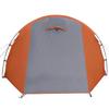 Tunnel Tent for 4 Persons Grey and Orange Waterproof