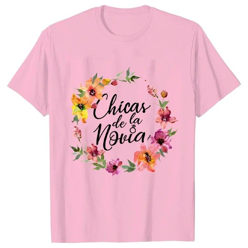 Французская футболка Evjf для испанского свадебного душа, футболка для невесты, футболка с цветочным принтом, девичник, друзья, женская одежда для девичника