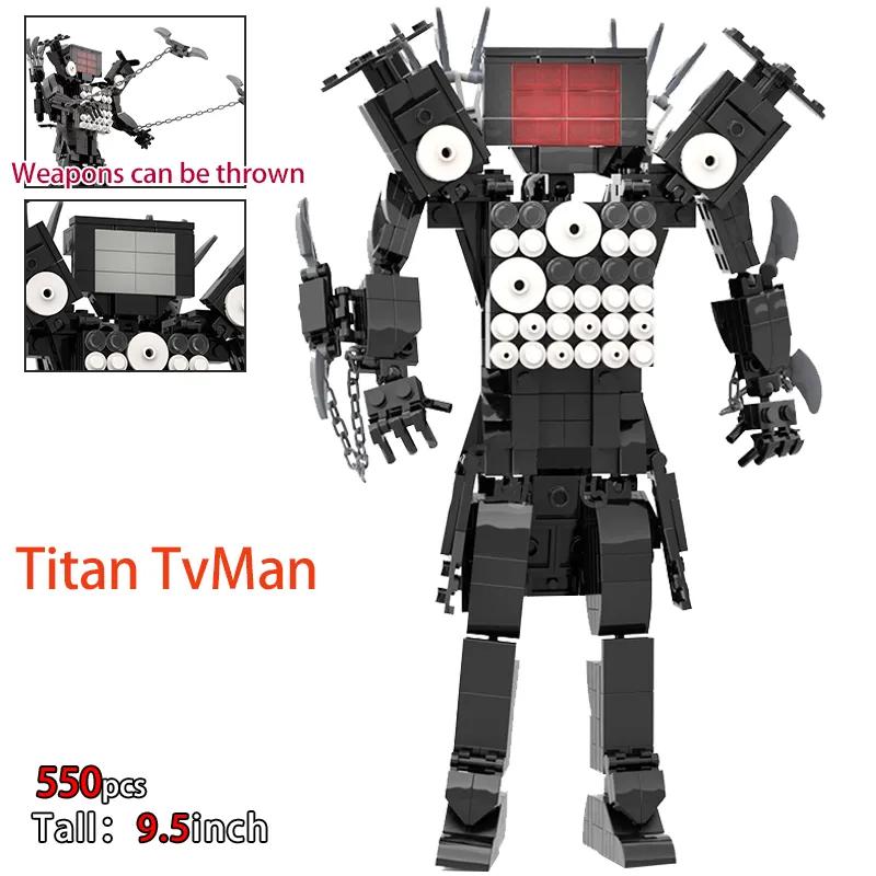 Moc Skibidi Туалет Фигурки строительные блоки, Camerman Titan Speakerman Surveillance Man TVMan Мальчики Кирпичи Игрушки для детей Подарок