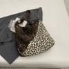 Холщовая сумка с леопардовым принтом Женская сумка Большая вместительная сумка через плечо Сумка-тоут