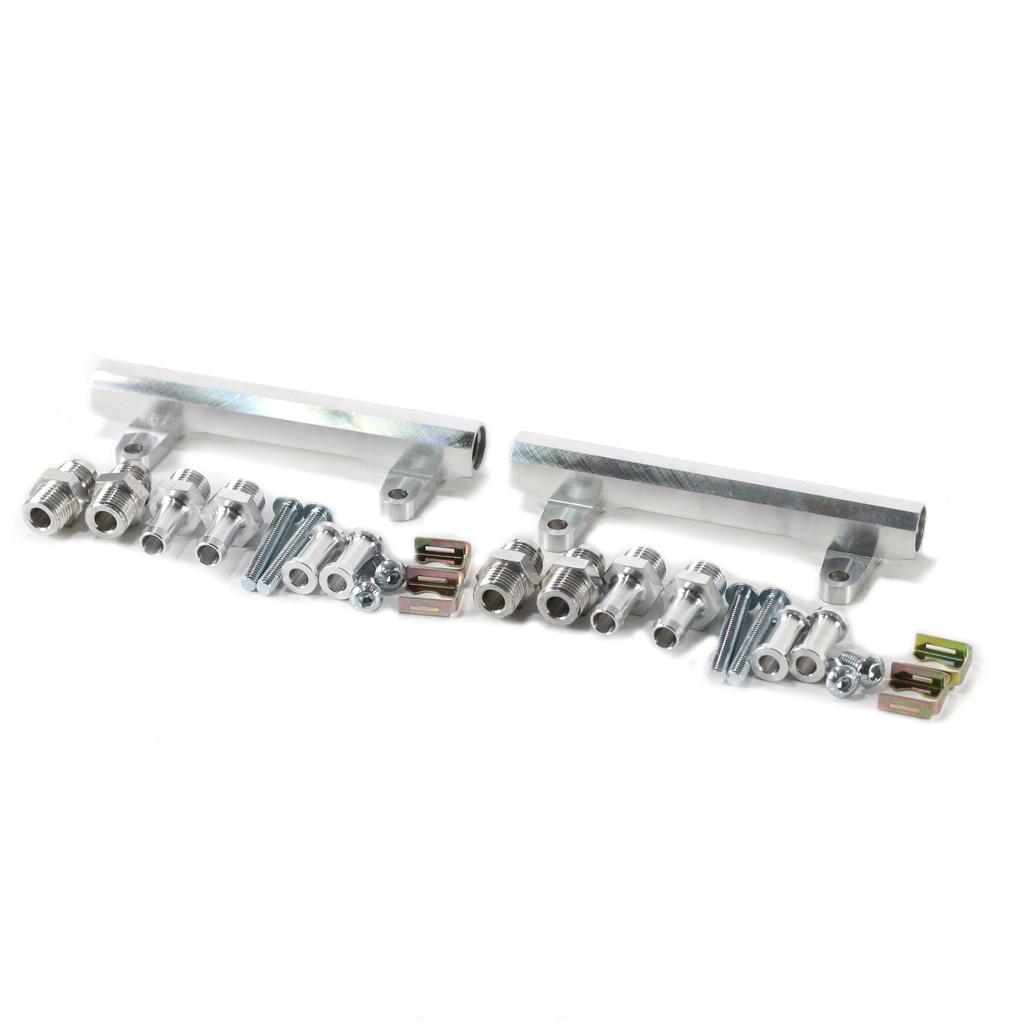 SherryBerg New Aluminum Twin/ Dual IDF DCOE Throttle Body Fuel Rail for Weber JENVEY Dellorto EMPI EMPI SOLEX Holley Al TB TH