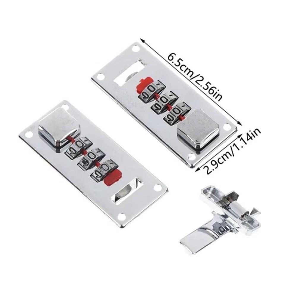 Keyless Luggage Lock 65 X 29mm Fixed Lock Home Hardware Accessories Combination Lock Jewelry Box