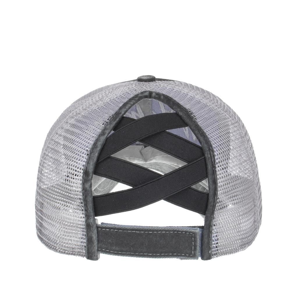 Spring and Summer New HO ESS Embroidered Elastic Mesh Ponytail Baseball Cap Cap Sun Hat Sun Hat