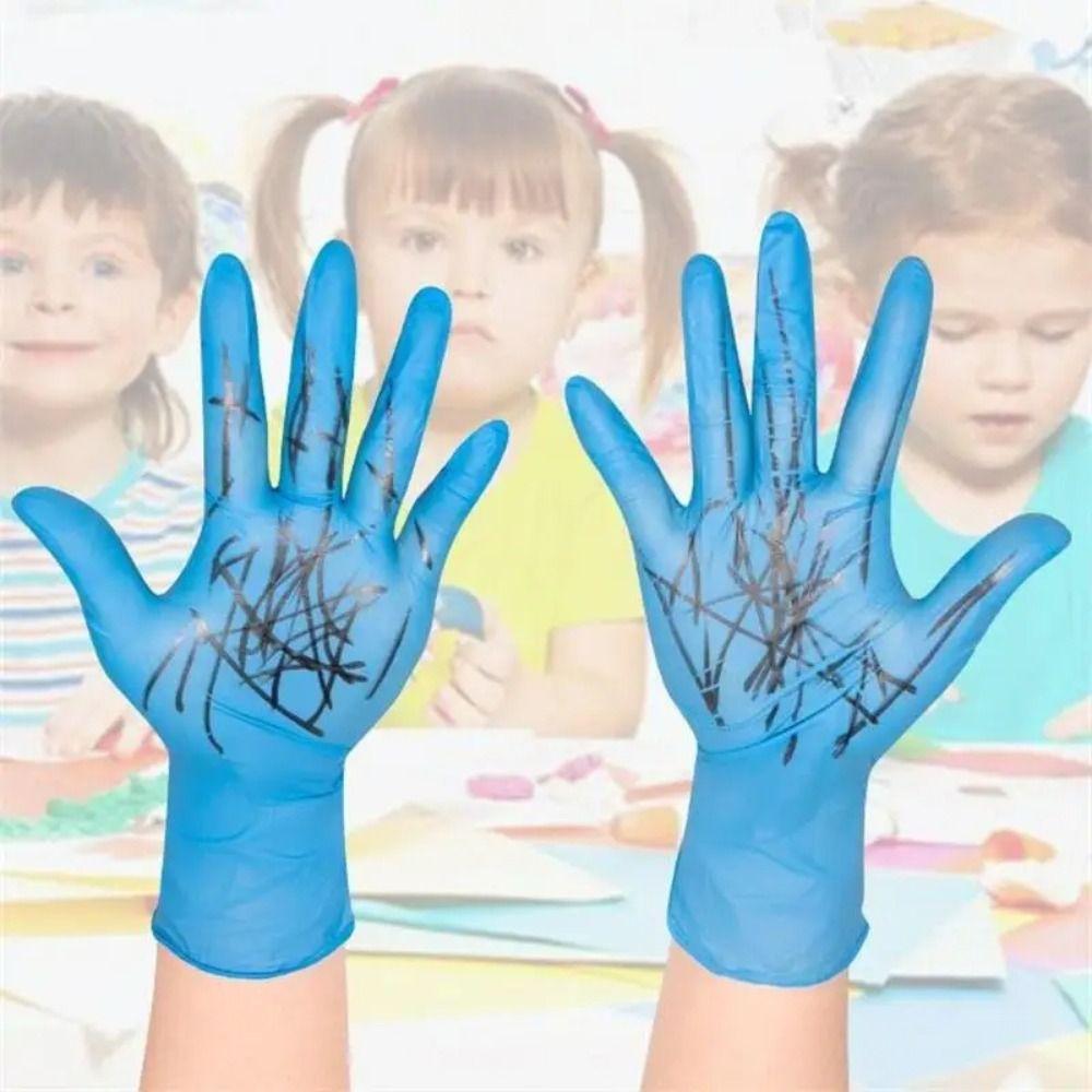 5 Pairs Latex Free Disposable Nitrile Gloves Kids Cooking Gloves New Food Service Gloves