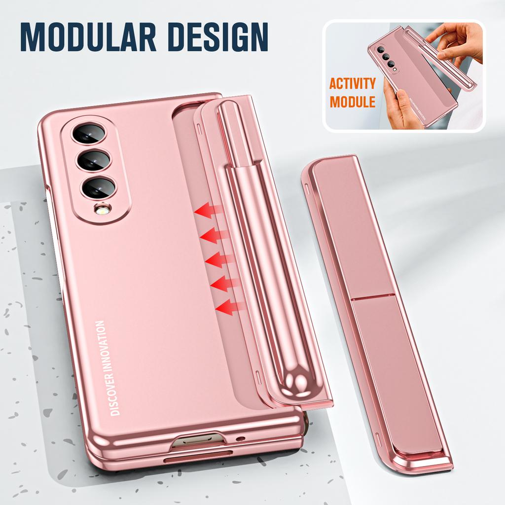 Роскошный чехол из стеклянной пленки с покрытием S Pen для Samsung Galaxy Z Fold 4 5g Fold5 Fold4 Fold 5 Zfold4, защитные чехлы для всего тела