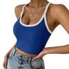 Модный летний повседневный спортивный топ с голым животом, женский жилет