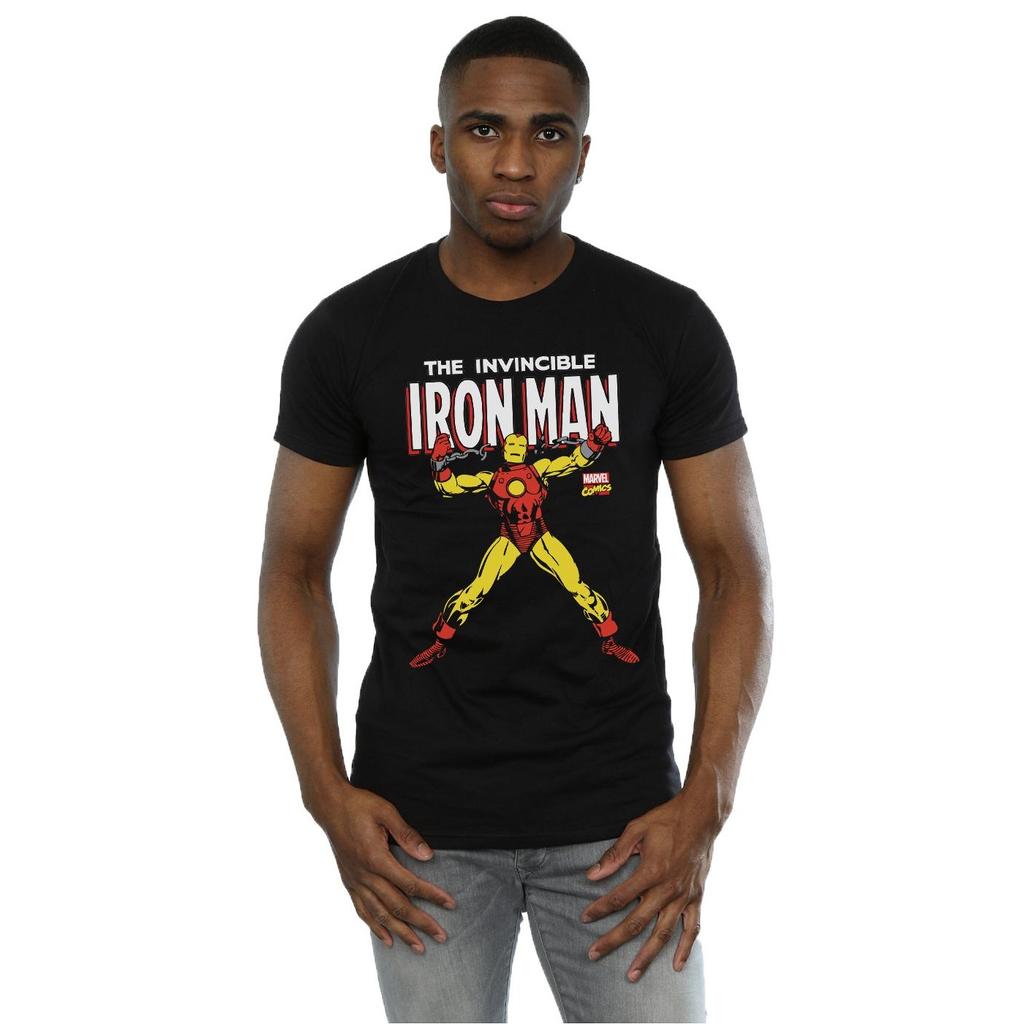 Marvel Mens Iron Man Chains T-Shirt