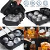Ice Cube Silicone Ice Cube Tray Big Ice Cube Mold Reusable Ice Mold Ball for Whiskey Ice Mould 4/6/8 Grid Ice Ball