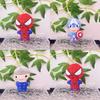 Плюшевая игрушка Marvel Avengers Человек-паук Мягкий брелок с дизайном Железного человека и Халка для детей