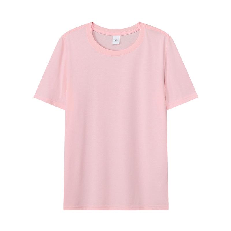 Футболка унисекс 190G Loose Ice Silk Cotton с коротким рукавом - однотонная, мягкий базовый топ
