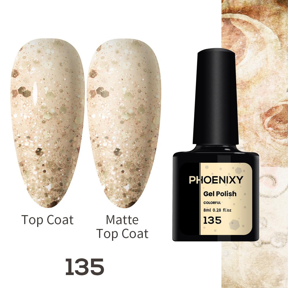 Гель-лак для ногтей PHOENIXY, 8 мл, отмачиваемый гель-лак для дизайна ногтей, маникюрного салона, лампы для ногтей своими руками и украшения домашнего гелевого дизайна ногтей