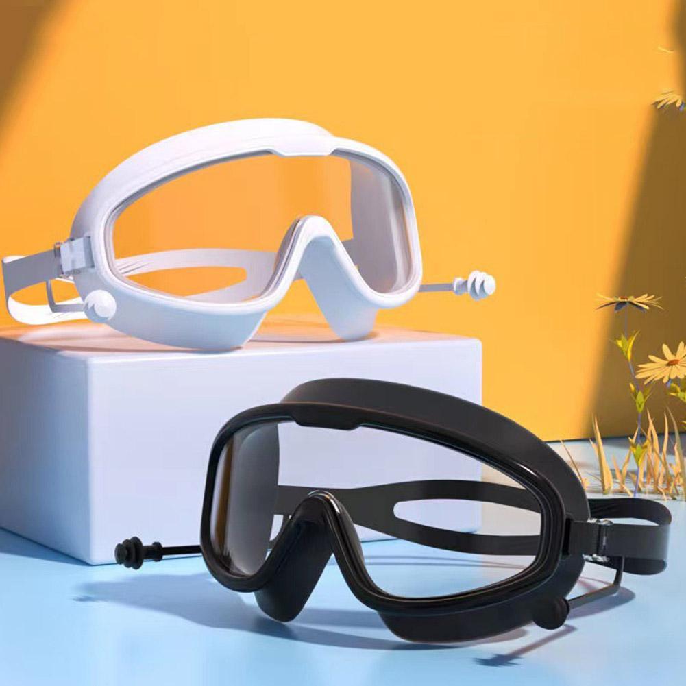 Kids Swimming Goggles Big Frame HD View Anti-fog Waterproof Children's Swim Goggles Boys and Girls Multi-color To Choose