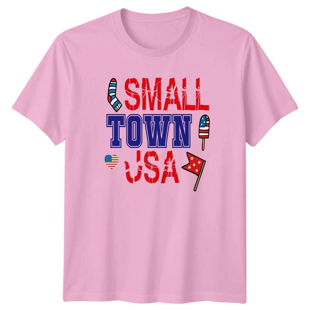 Small Town USA American Heritage Patriotism Unisexs Unisexs Graphic Tee