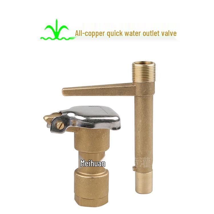 6-Minute Copper Quick-Release Valve for Sprinkler Head - Ideal for Home Gardening & Public Green Spaces Irrigation