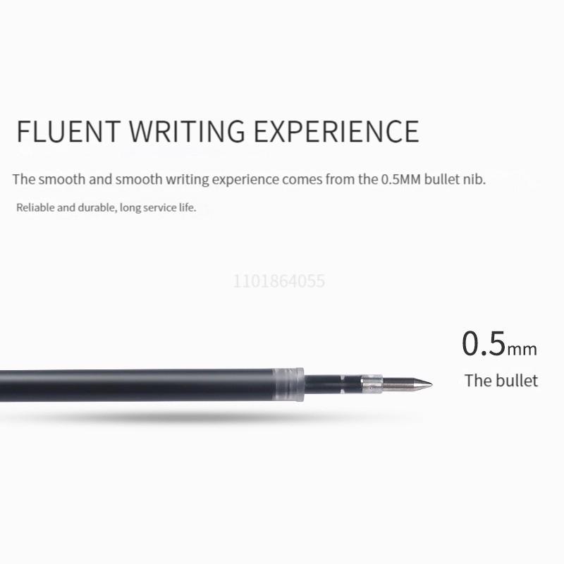 Набор из 6/10 шт. гелевых ручек 0,5 мм с выдвижным стержнем, черные/синие чернила, шариковые, для письма, офисные, для бизнеса, для подписи, школьные принадлежности, канцелярские товары