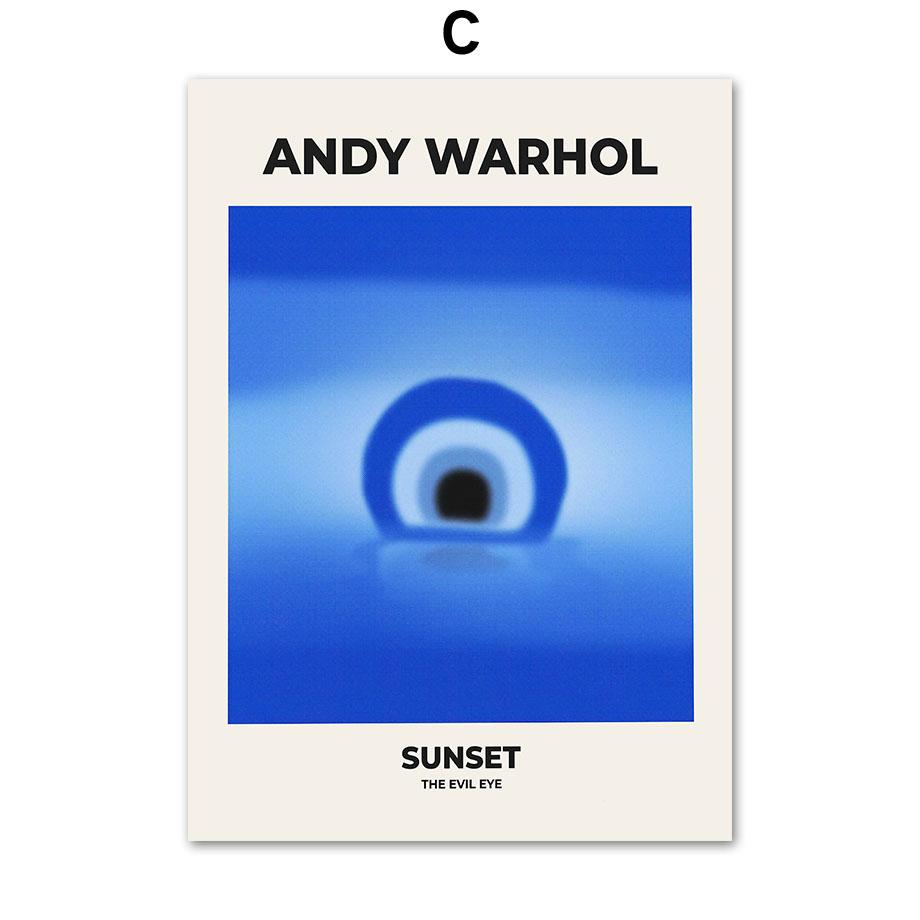 Matisse Andy Warhol Butterfly Botanical Canvas Painting Blue Bauhaus Wall Art Posters And Prints For Living Room Decor Pictures