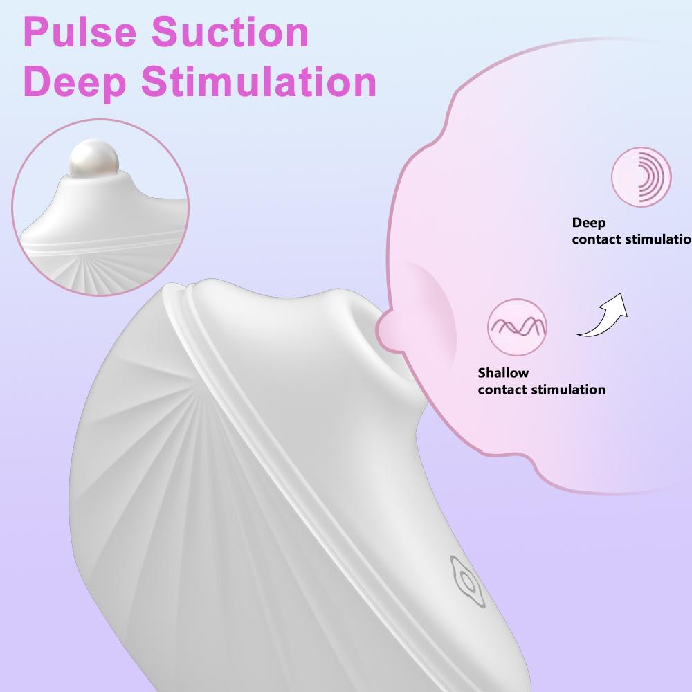Mini Shell Design Sucking Vibrator Vaginal Climax Blowjob Etotic Nipple G point Stimulator Masturbator Sex Toys for Women