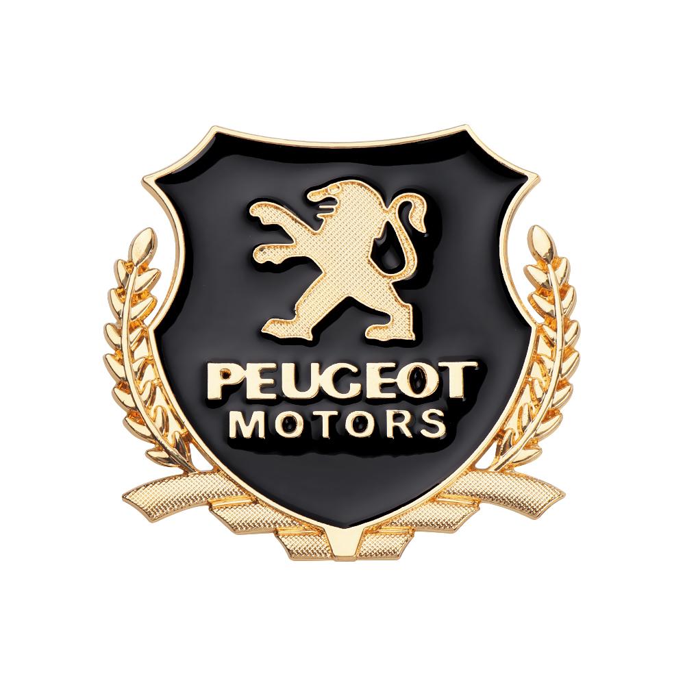 2026 Hot Car Sticker 1PCS 3D Metal Auto Styling Logo Car Sticker Badge Emblem Tail Decal For Peugeot 207 3008 206 208 308 307 40