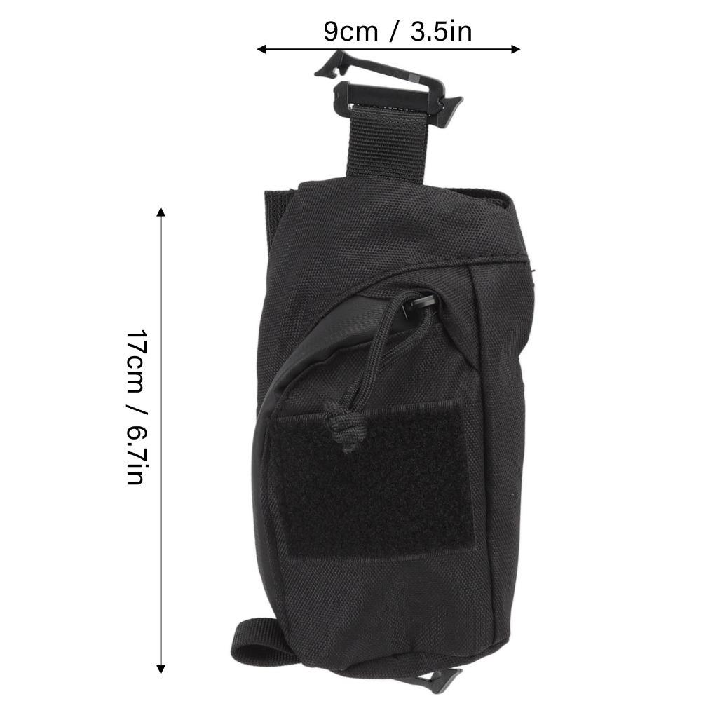 Small Compact Clip On Pouch Zipper Pocket Shoulder Strap Attachment Outdoor Sport