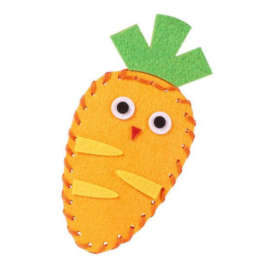 6 шт./компл. детский швейный набор с нитками, иглой, хлопковой цепочкой, бисером, ручной работы, морковкой, кошкой, кроликом, пандой, уткой, медведем, плюшевым мишкой, набор для шитья своими руками