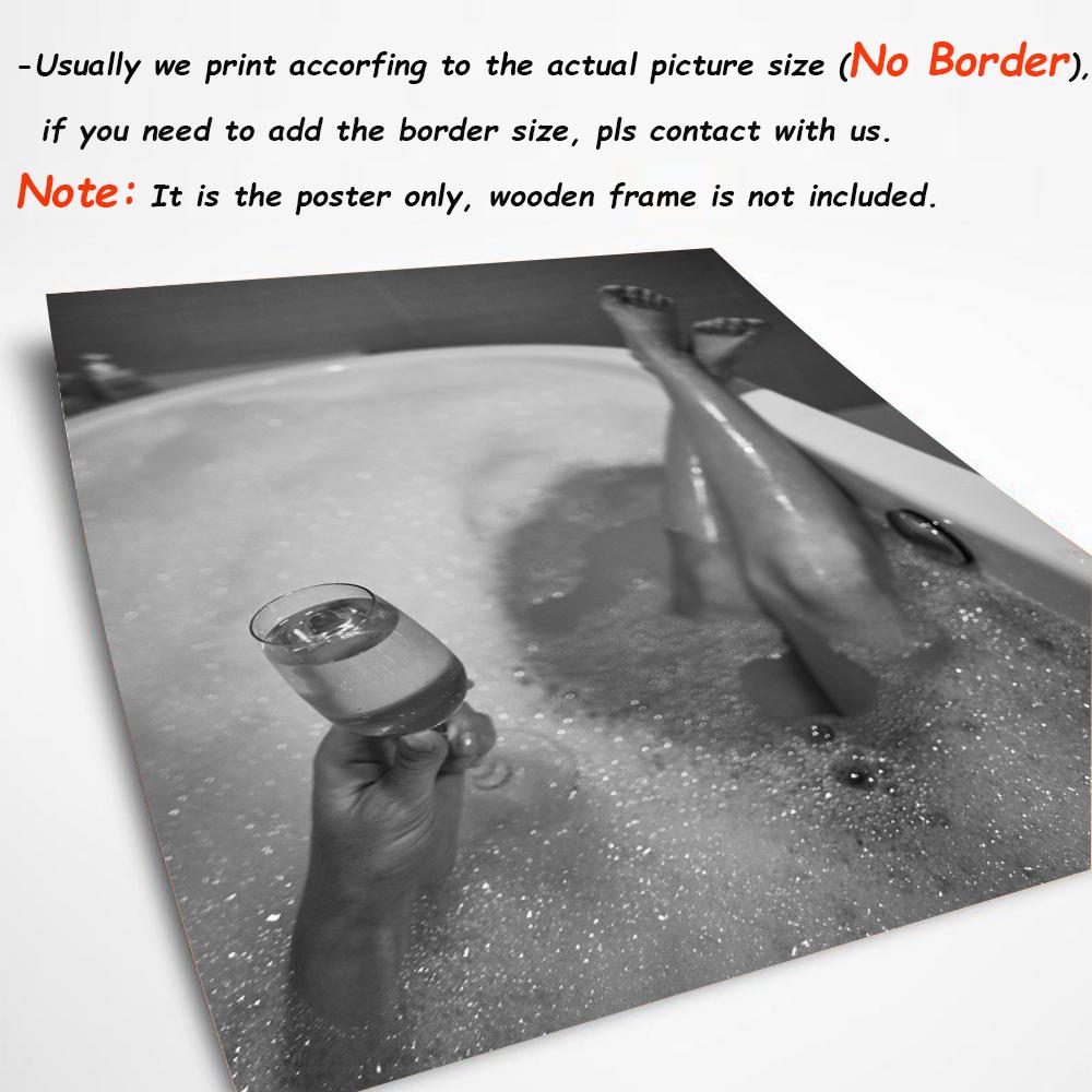 Современный туалет, сексуальная женщина, принты на холсте, девушка в баре, пьющая ванная комната, постеры с изображением, модный черный, белый цвет, картина с изображением шампанского, декор