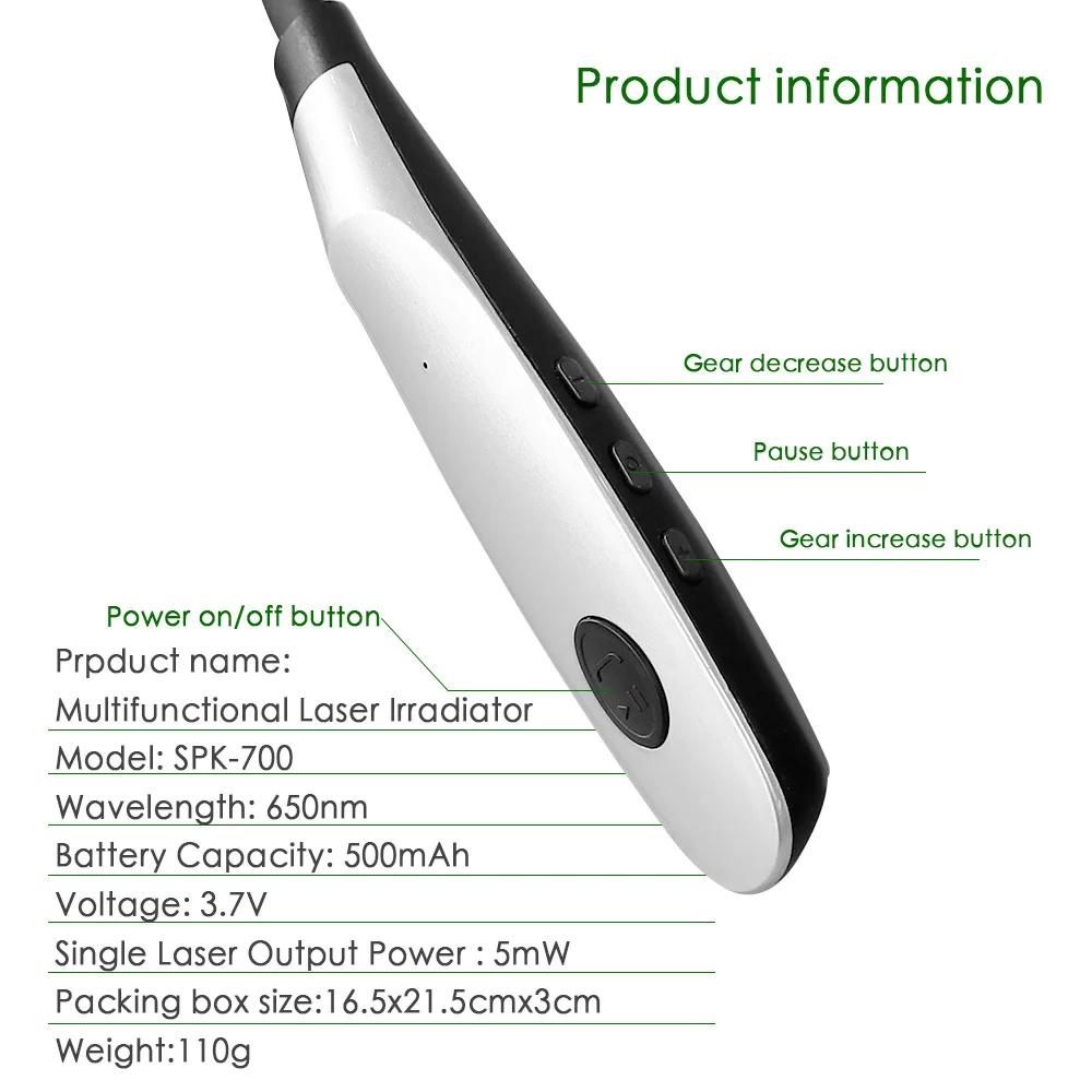 Portable Hanging Red Light Ear Device 650nm - LLLT Earplugs for Multi-Area Comfort Support