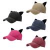 Cats Ear Baseball Hat for Girls Women Kitten Ears Casual Hat for Sports Gym Mountain Camping Hat Outdoor Activity
