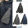 Men's Lightweight Oxford Chest Bag - Versatile Crossbody for Business, Cycling, and Casual Wear