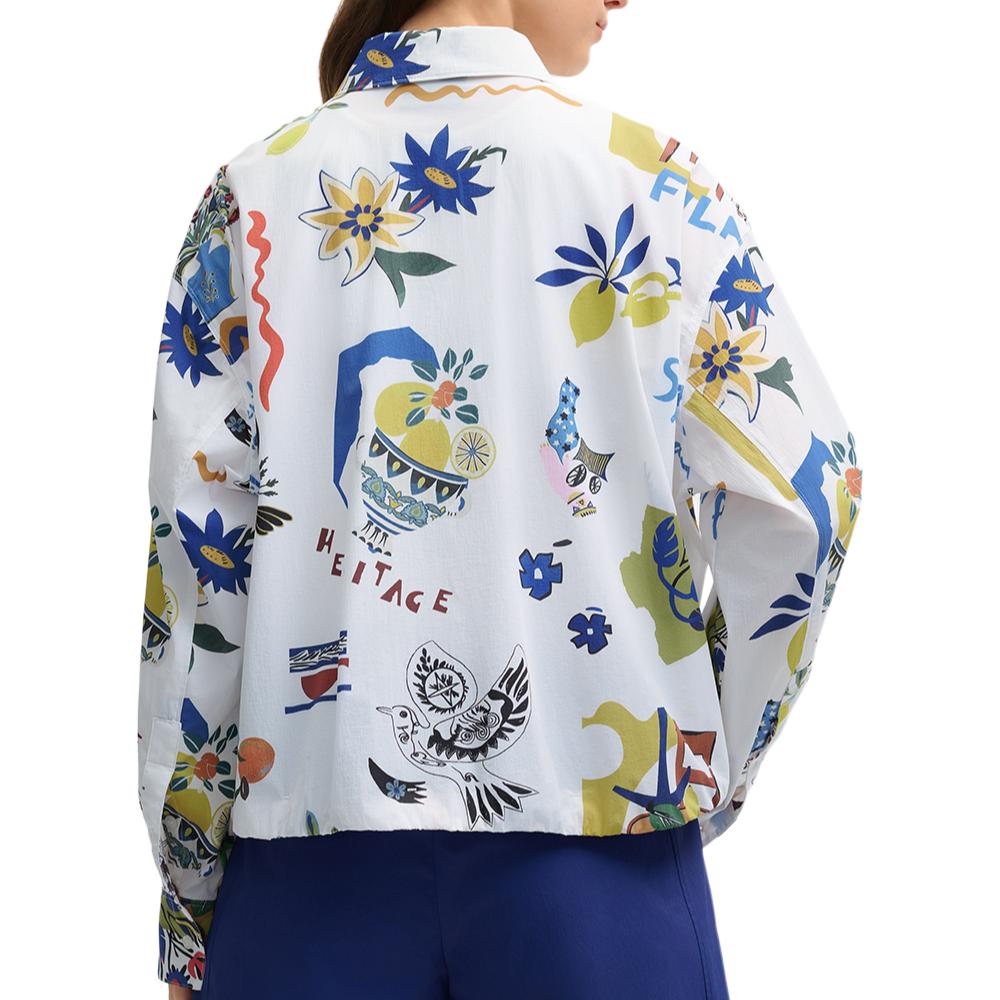 Fila Поло с длинным рукавом в стиле кэжуал Heritage Женские топы F11W528702FZA