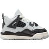 Jordan Детские кроссовки Air Jordan 4, нескользящие, износостойкие, средней высоты, для малышей, серо-черные, для младенцев и малышей FZ8584-070