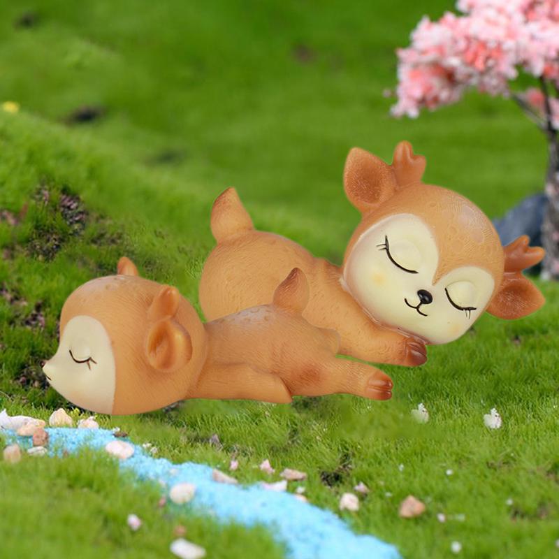 Милый спящий олень торт десерт помадка мультфильм украшения инструменты сделай сам