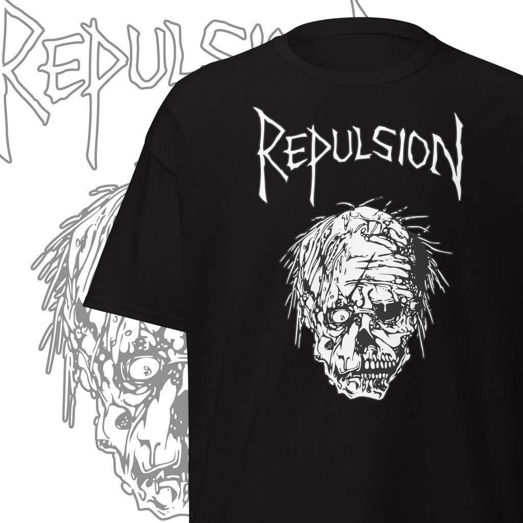 Repulsion Band Mens Kids T Shirt Grindcore Merch Old School Death Metal Clothing Gifts for Metalheads
