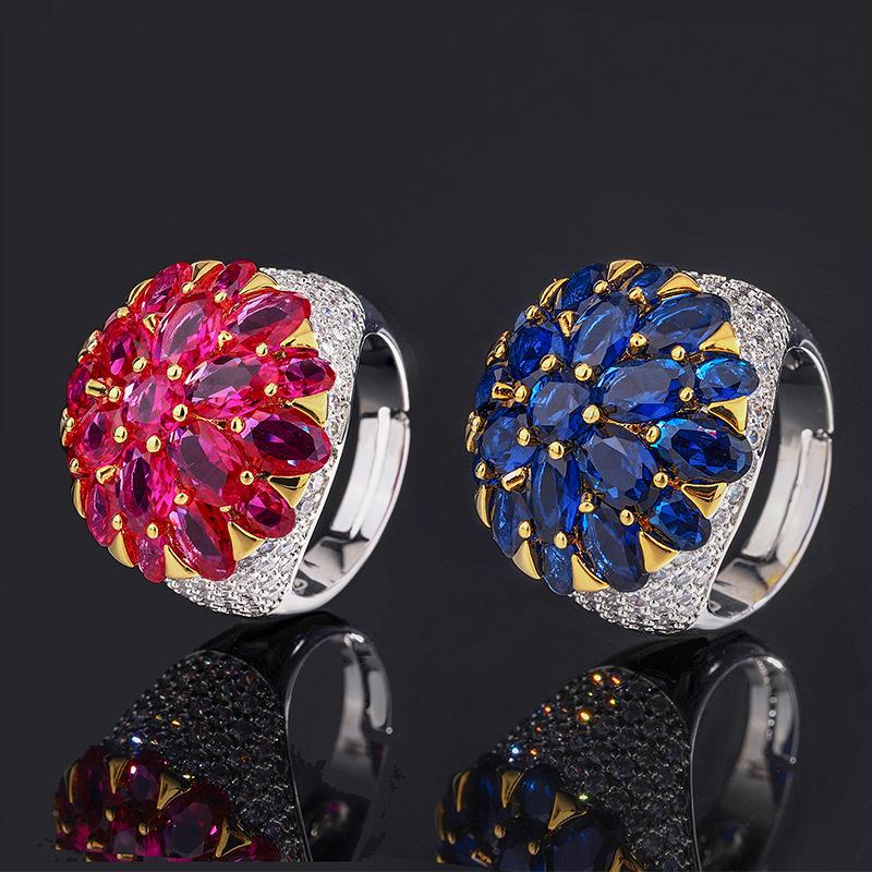 Sace Gems Классическое кольцо из медного сплава с цирконом, женские ювелирные изделия, свадебный подарок для вечеринки