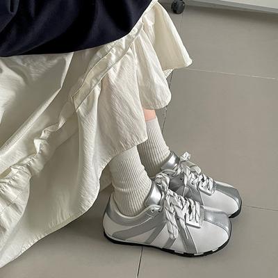 Американский тренд популярные красные ретро немецкие кроссовки с плоской подошвой женские новинка 2025 года универсальные спортивные туфли Forrest Gump