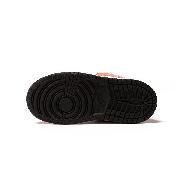 Детские кроссовки Air Jordan 1 Mid SE TD Turf Orange Black White BQ6933-802