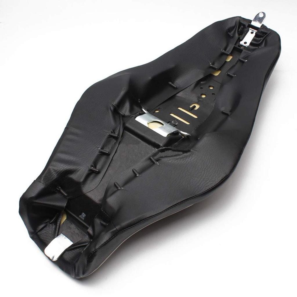 YIBO 1-Piece Motorcycle Seat Cushion Black Driver + Rear Passenger for Harley Sportster 883 Iron XL1200 Black New (Black Cushion)