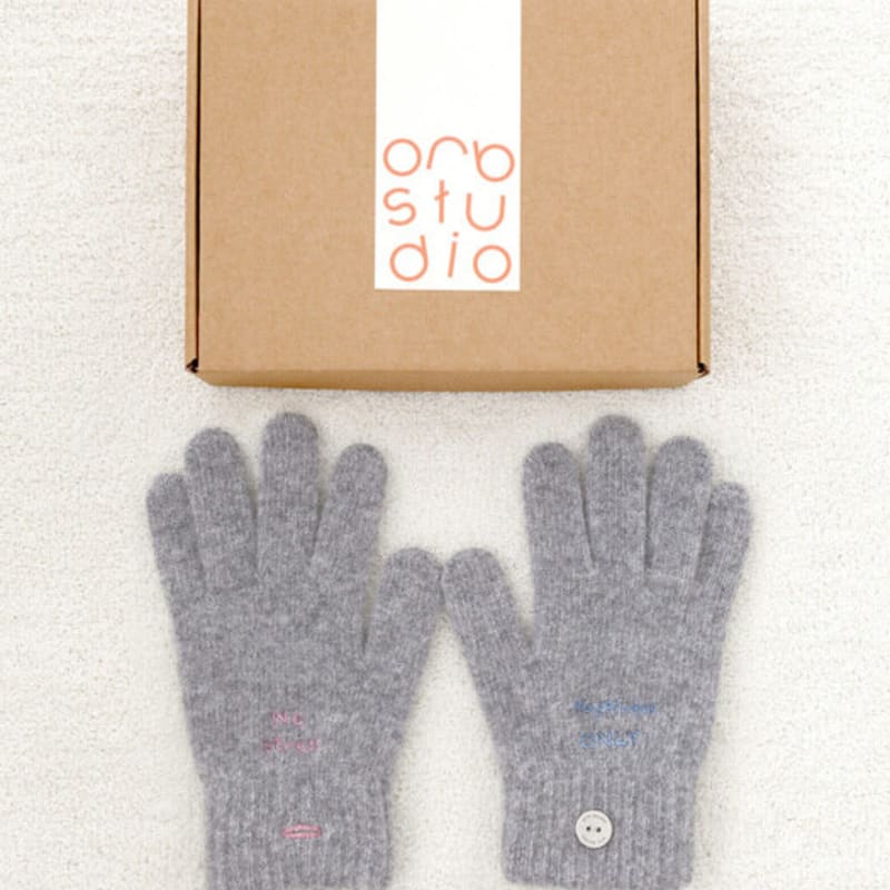 Orb studio НЕ ЗАБУДЬ МЕНЯ шерстяные перчатки (серый)