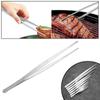 Stainless Steel Kitchen Buffet Food Tweezers Barbecue Tongs Beef Clip Churrasco Tool