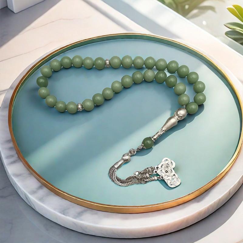 10 мм ручная работа 33 бусины исламские молитвенные четки мусульманская молитва ручная нить кисточка кулон мусульманский тасбих 30 см