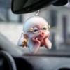 5 шт. акриловые плоские автомобильные подвесные аксессуары аксессуары для рюкзака украшения дома рюкзак кулон рождественская елка кулон