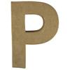 Papier-mâché Letter - - P - FSC Recycled 100% - 15x10.5x3cm - Wall Decoration