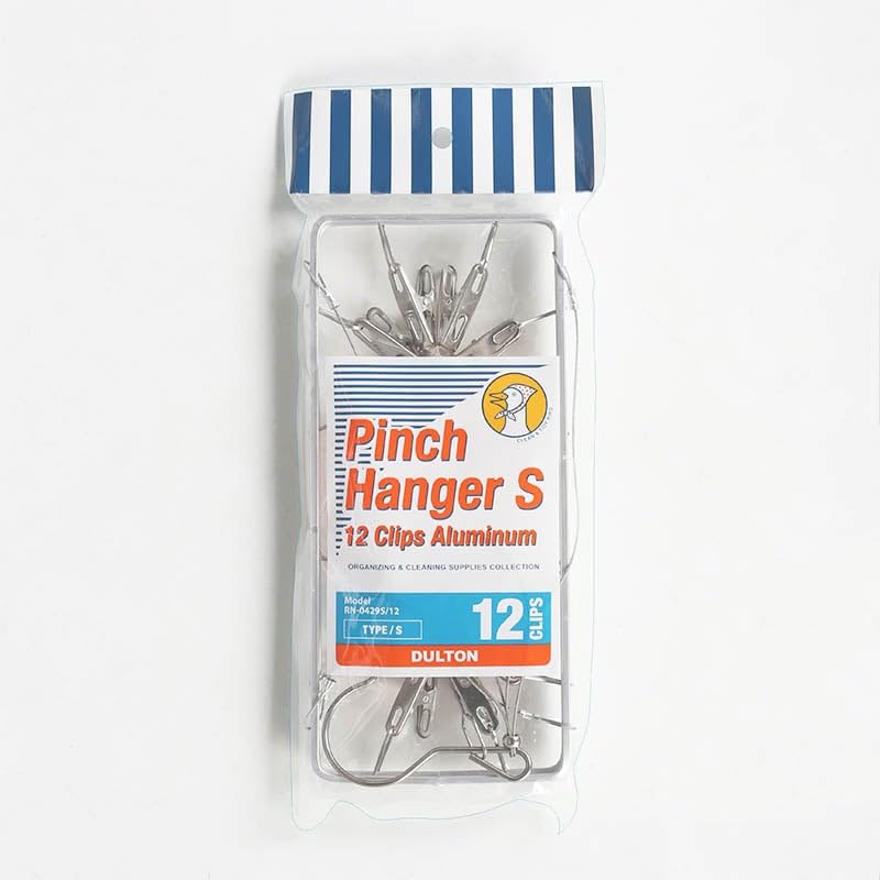 Dulton Pinch Hanger S 12 Clips Pinch Hanger That Blends Into Your Everyday Life Aluminum 17 X 268 X 119mm RN-0429S/12