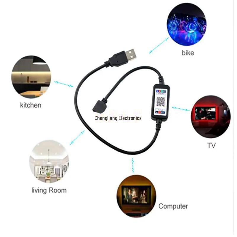 Умный светодиодный светильник RGB Bluetooth с диммером и управлением через приложение