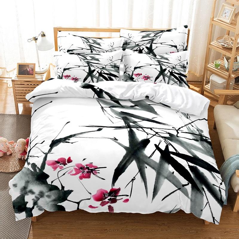 228x228 Dekbedovertrek 3D Print Color Watercolor Duvet Cover Pillowcases 2/3 Pcs Comforter Bedding Sets 100% Cotton Ropa De Cama