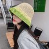 Соломенная шляпа-ведро, женская летняя дышащая шляпа с большой окружностью головы, показывающая лицо, маленькая шляпа, защищающая от ультрафиолета, солнцезащитная шляпа